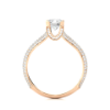 Picture of 0.60 Carat Round Cut Center Stone Ring With A Split Shank (1.10CTW Diamonds)