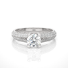 Picture of 0.60 Carat Round Cut Center Stone Ring With A Split Shank (1.10CTW Diamonds)