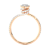 Picture of 0.75 Carat Diamond Ring, its intricate Spiral design catching the light and the eye.