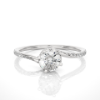Picture of 0.75 Carat Diamond Ring, its intricate Spiral design catching the light and the eye.
