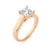 Picture of Princess Cut Lab Grown Diamond 1.35 CT Solitaire Ring With A Sleek ,Modern Band Design.