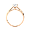 Picture of Elegant 0.80 Carat Princess cut Diamond Solitaire Ring With A Refined, Minimalist band.