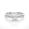 Picture of Elegant 0.80 Carat Princess cut Diamond Solitaire Ring With A Refined, Minimalist band.
