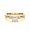 Picture of Elegant 0.80 Carat Princess cut Diamond Solitaire Ring With A Refined, Minimalist band.