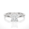 Picture of Beautiful 0.80 CT Princess Cut Diamond Solitaire Ring With a Sleek Band Design.
