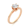 Picture of 1 Carat Solitaire Ring With A Six Prong Setting.