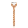 Picture of 1.10 Carat Round Cut Diamond Ring With An Intricately Braided Band.