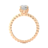 Picture of 1.10 Carat Round Cut Diamond Ring With An Intricately Braided Band.