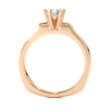 Picture of 0.90 CT Round Solitaire Ring With A Six Prong Setting.
