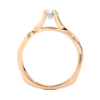 Picture of Modern 0.70CT Solitaire Design With An Eye Catching Band Detail.