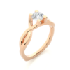 Picture of Modern 0.70CT Solitaire Design With An Eye Catching Band Detail.