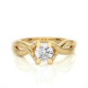 Picture of Modern 0.70CT Solitaire Design With An Eye Catching Band Detail.