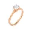 Picture of Elegant 0.50CT Round-Cut solitaire Ring.