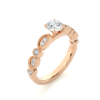 Picture of Elegant 0.70CT Solitaire Ring With A Unique Band Design.