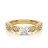 Picture of Elegant 0.70CT Solitaire Ring With A Unique Band Design.