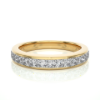 Picture of 1 Carat Princess Cut Lab Grown Diamond Half Eternity band.