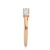 Picture of Modern Band With A Striking Row of Princess Cut Diamonds - 0.50ctw Diamonds