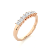 Picture of Modern Band With A Striking Row of Princess Cut Diamonds - 0.50ctw Diamonds