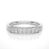 Picture of Modern Band With A Striking Row of Princess Cut Diamonds - 0.50ctw Diamonds