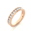 Picture of 0.92 Carat Lab Diamond Half Eternity Band.