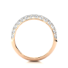 Picture of Triple Row Diamond Pave Band With Brilliant Sparkle.- 1.90ctw Diamonds