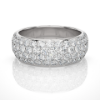 Picture of Triple Row Diamond Pave Band With Brilliant Sparkle.- 1.90ctw Diamonds