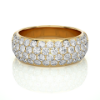 Picture of Triple Row Diamond Pave Band With Brilliant Sparkle.- 1.90ctw Diamonds