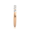 Picture of Sleek Diamond Band With Seven Round Cut Diamonds In a Graceful Setting - 0.50ctw Diamonds