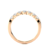 Picture of Sleek Diamond Band With Seven Round Cut Diamonds In a Graceful Setting - 0.50ctw Diamonds