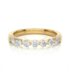 Picture of Sleek Diamond Band With Seven Round Cut Diamonds In a Graceful Setting - 0.50ctw Diamonds