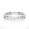 Picture of Sleek Diamond Band With Seven Round Cut Diamonds In a Graceful Setting - 0.50ctw Diamonds