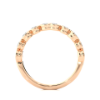 Picture of A Vintage Inspired,Scalloped Half Eternity Band featuring Bezel Set- 0.70ctw Diamonds