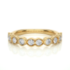 Picture of A Vintage Inspired,Scalloped Half Eternity Band featuring Bezel Set- 0.70ctw Diamonds