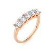 Picture of Five Brilliant Round Diamonds Set In A Classic Band- 0.50ctw Diamonds