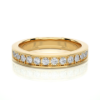 Picture of A Ring With A Row Of Sparkling Diamonds.