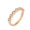 Picture of A Band With A Unique Setting Of Seven Round Diamonds.