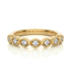 Picture of A Band With A Unique Setting Of Seven Round Diamonds.