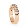 Picture of Regal Princess Gold Band Ring -1ctw Diamonds