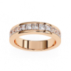 Picture of Regal Princess Gold Band Ring -1ctw Diamonds