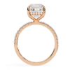 Picture of 2.50 Carat Solitaire Emerald Cut Diamond Ring With A Pave band.
