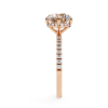 Picture of 2.40 Carat Solitaire Round Diamond Ring With a Diamond Studded Band.