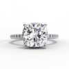 Picture of Glamorous 3 Carat Solitaire Cushion Lab Grown Diamond Ring.(3.25 Ctw Diamonds)
