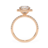 Picture of 1.80 Carat Solitaire Cushion Halo Ring(2.10Ctw Diamonds)