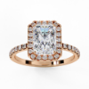 Picture of 2.20 Carat Radiant Solitaire Halo Ring.