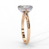 Picture of 3 Carat Radiant Cut Diamond Solitaire Ring.