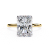 Picture of 2.45 Carat Radiant Cut Diamond Solitaire Ring in Minimalist Band Design.(2.50 Ctw Diamonds)