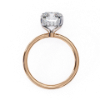 Picture of 2.50 Carat Emerald Cut Lab Grown Diamond Ring With a Hidden Halo.