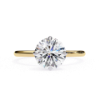 Picture of 2.10 Carat Round Cut Diamond Solitaire Ring.