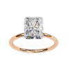 Picture of 3 Carat radiant Cut Diamond solitaire Ring.