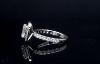 Picture of 1.10 carat Solitaire Elegant Emerald Cut Diamond halo Ring